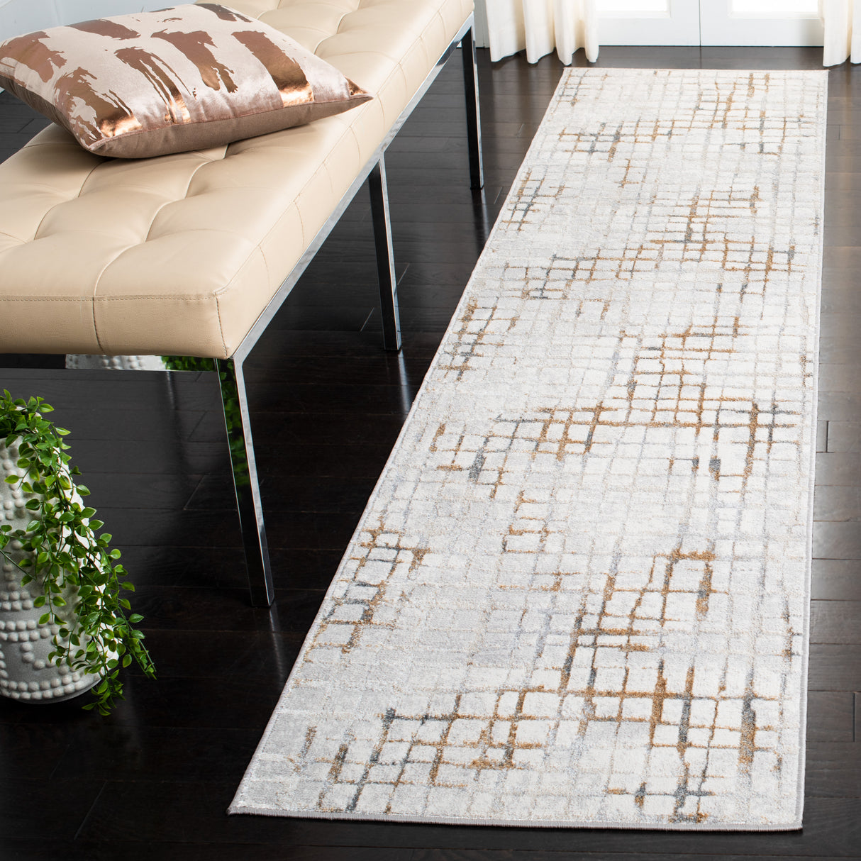 Safavieh Orchard Orc672F Grey/Gold Rugs.