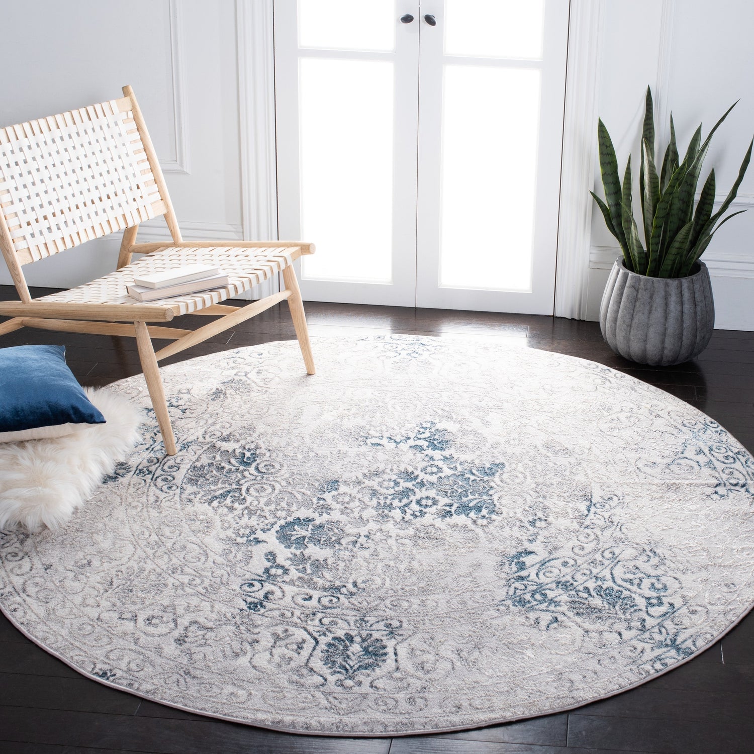 Safavieh Orchard Orc684F Grey/Blue Rugs.