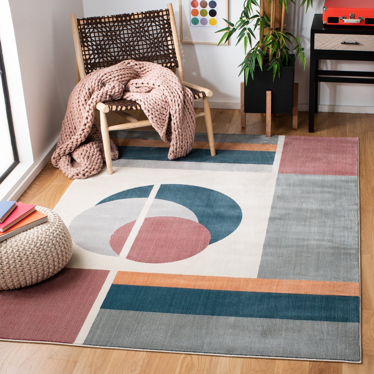 Safavieh Orwell Orw364B Beige/Dark Teal Rugs.