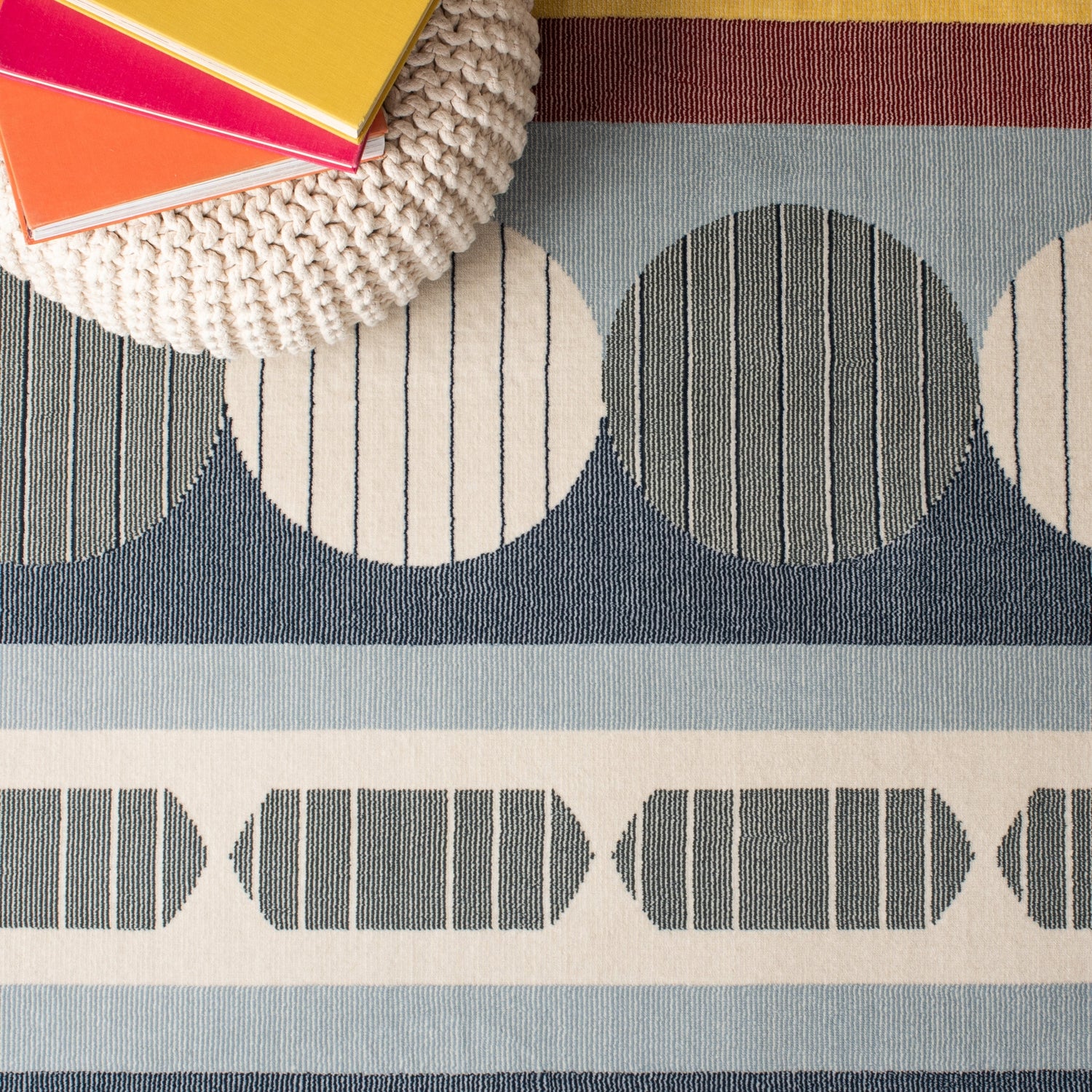Safavieh Orwell Orw367M Blue/Yellow Rugs.