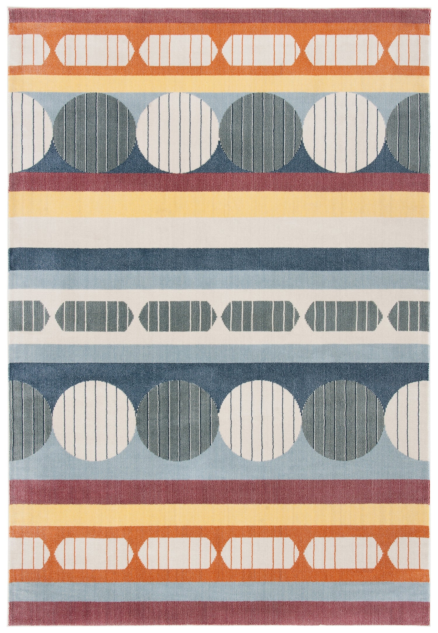 Safavieh Orwell Orw367M Blue/Yellow Rugs.