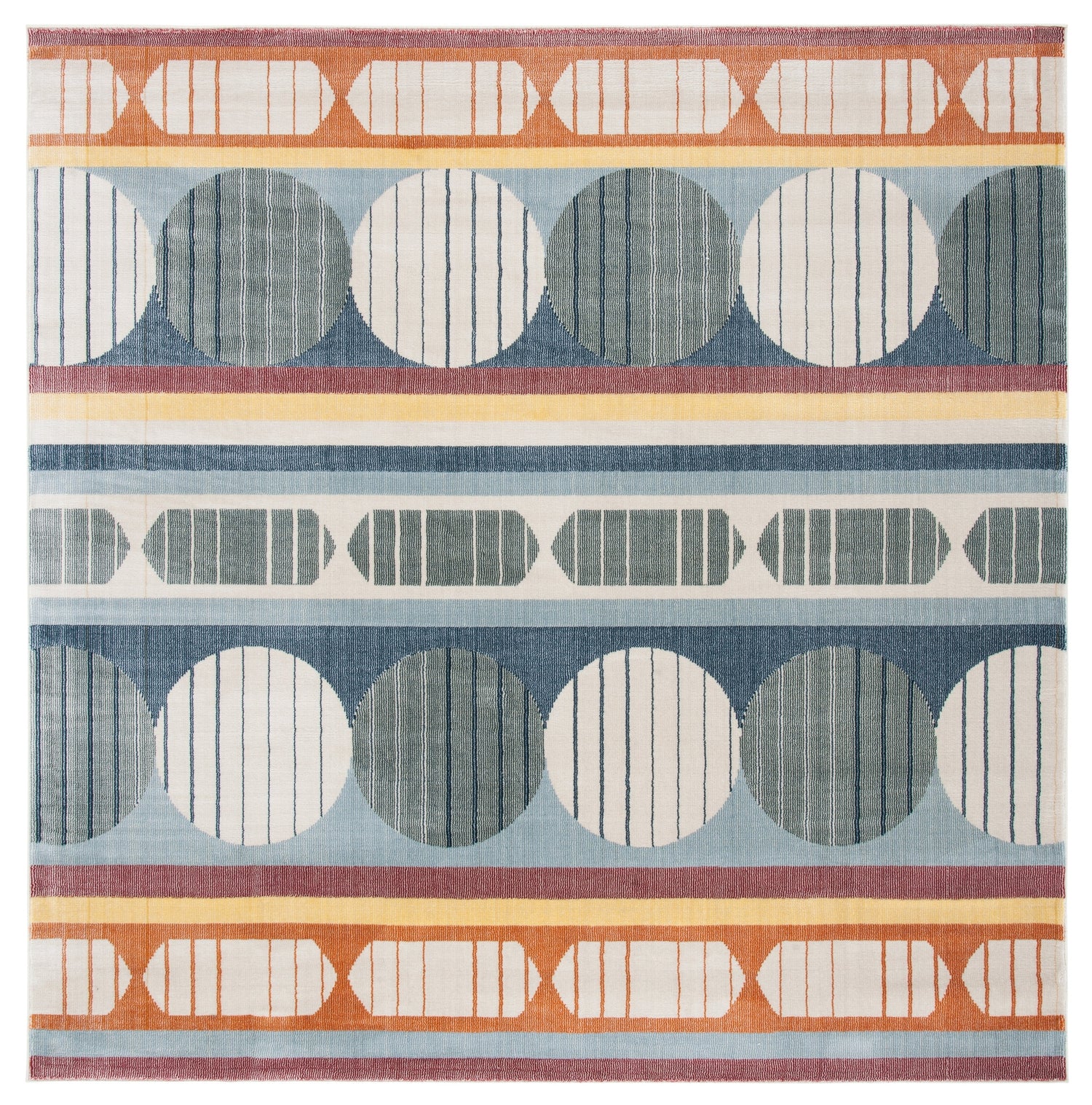 Safavieh Orwell Orw367M Blue/Yellow Rugs.