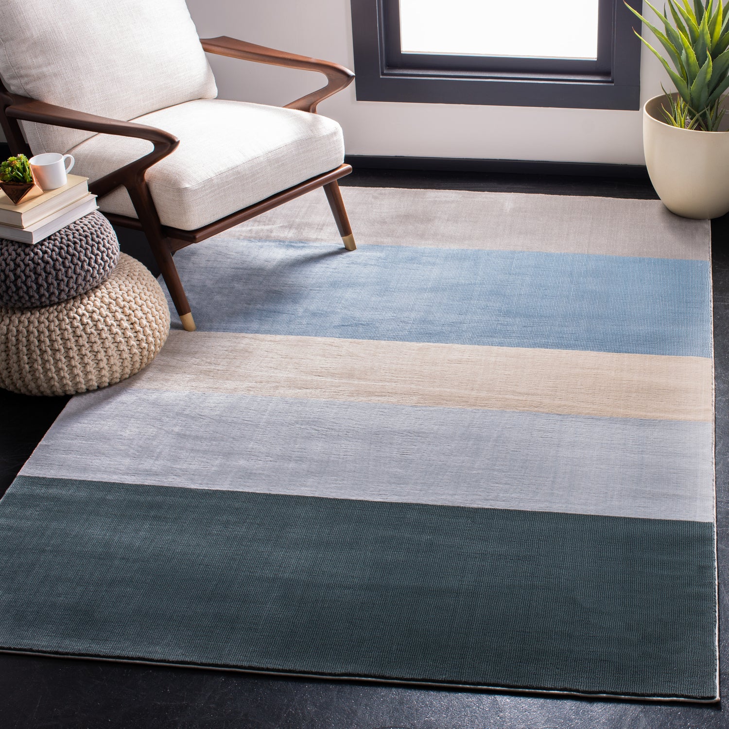 Safavieh Orwell Orw394N Blue/Grey Rug.