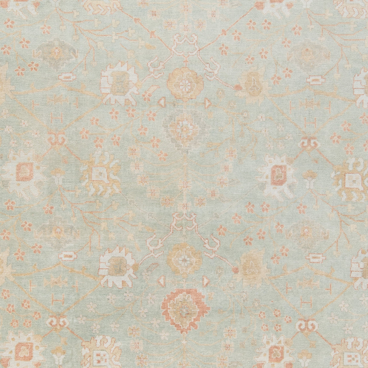 Safavieh Oushak Osh117B Dark Green/Light Green Rug.