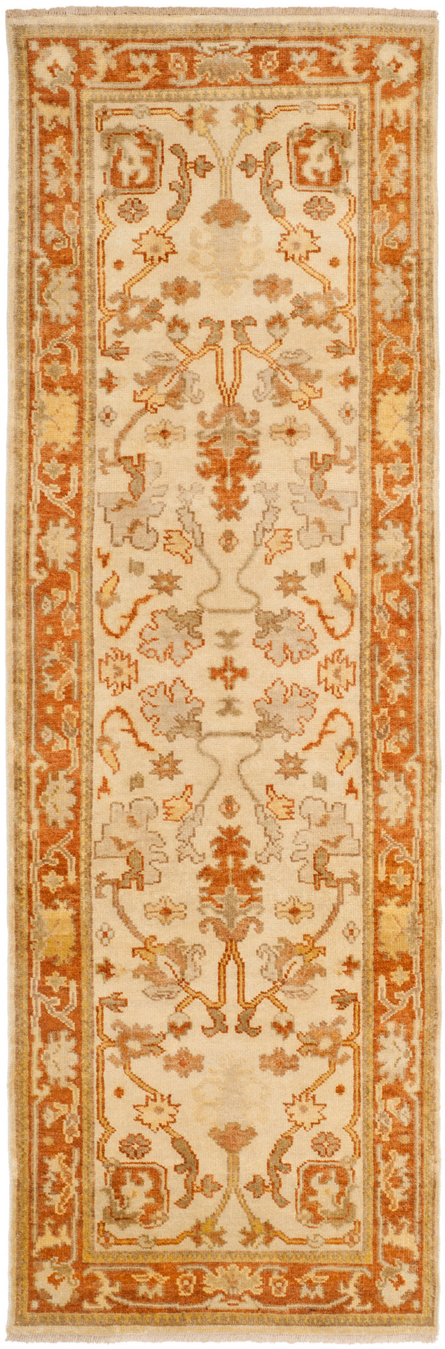 Safavieh Oushak Osh122A Ivory/Rust Rug.