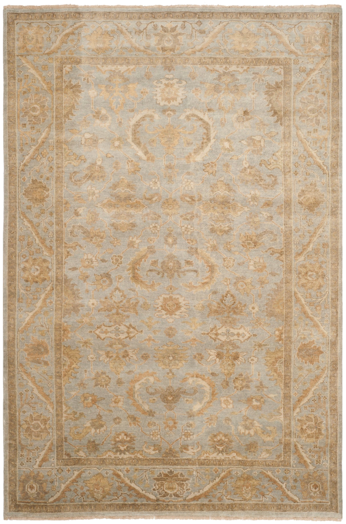 Safavieh Oushak Osh154A Light Blue Rug.