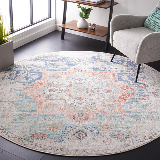 Safavieh Phoenix Phx521M Ivory/Blue Rug.