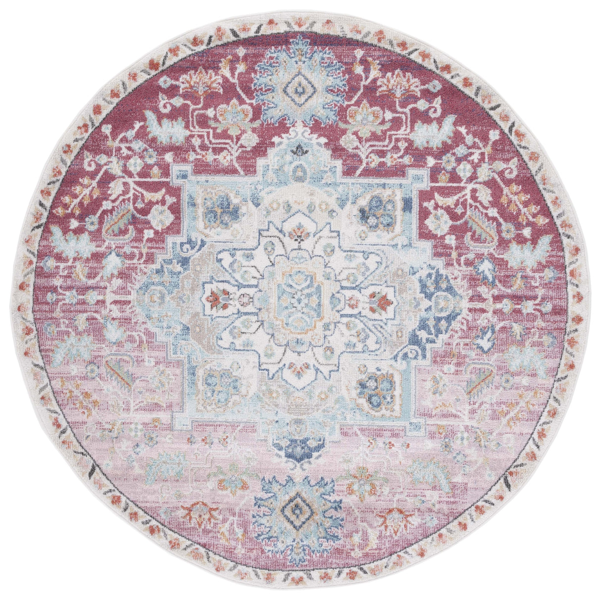 Safavieh Phoenix Phx521P Red/Ivory Rug.
