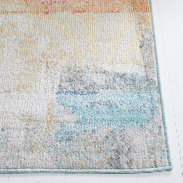 Safavieh Phoenix Phx523Q Rust Blue/Ivory Rug.