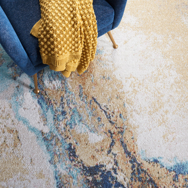 Safavieh Phoenix Phx533M Blue Rug.