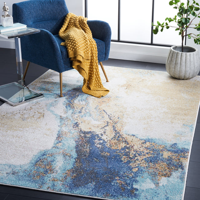 Safavieh Phoenix Phx533M Blue Rug.