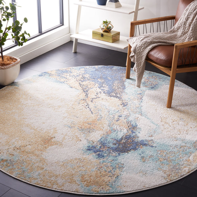 Safavieh Phoenix Phx533M Blue Rug.