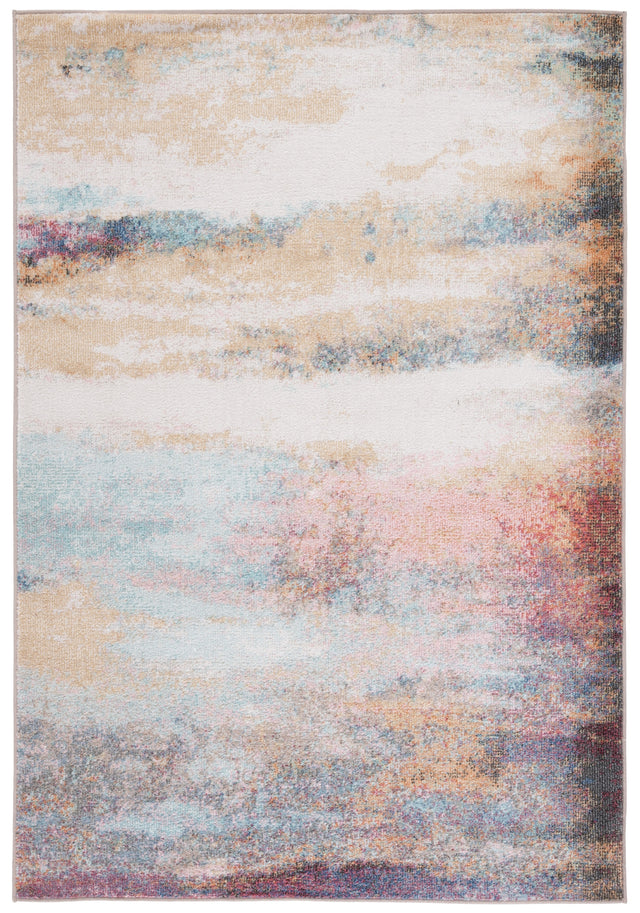 Safavieh Phoenix Phx542Q Rust Blue/Ivory Rug.