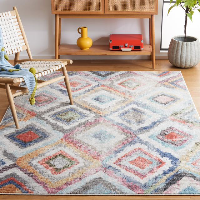 Safavieh Phoenix Phx561D Blue/Red Rug.