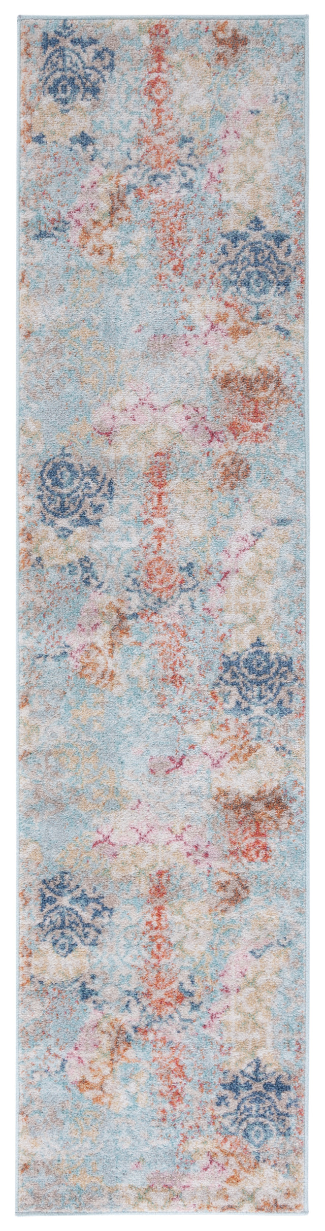 Safavieh Phoenix Phx580M Blue/Rust Rug.