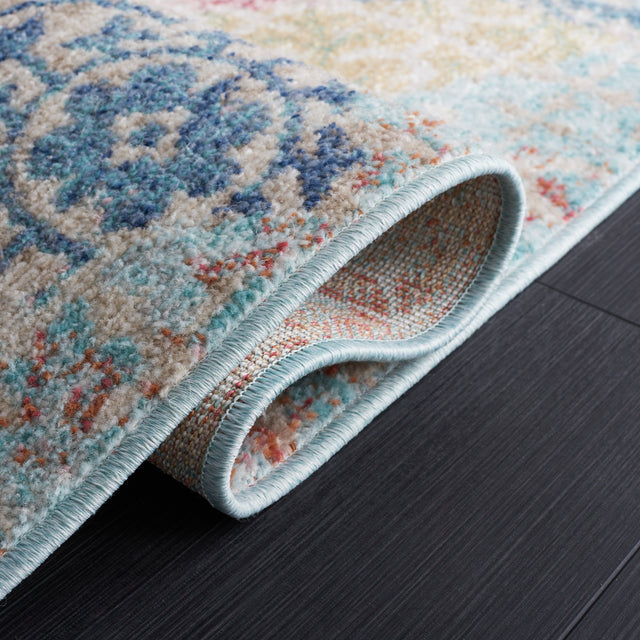 Safavieh Phoenix Phx580M Blue/Rust Rug.