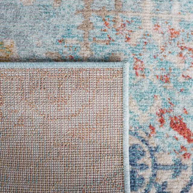 Safavieh Phoenix Phx580M Blue/Rust Rug.