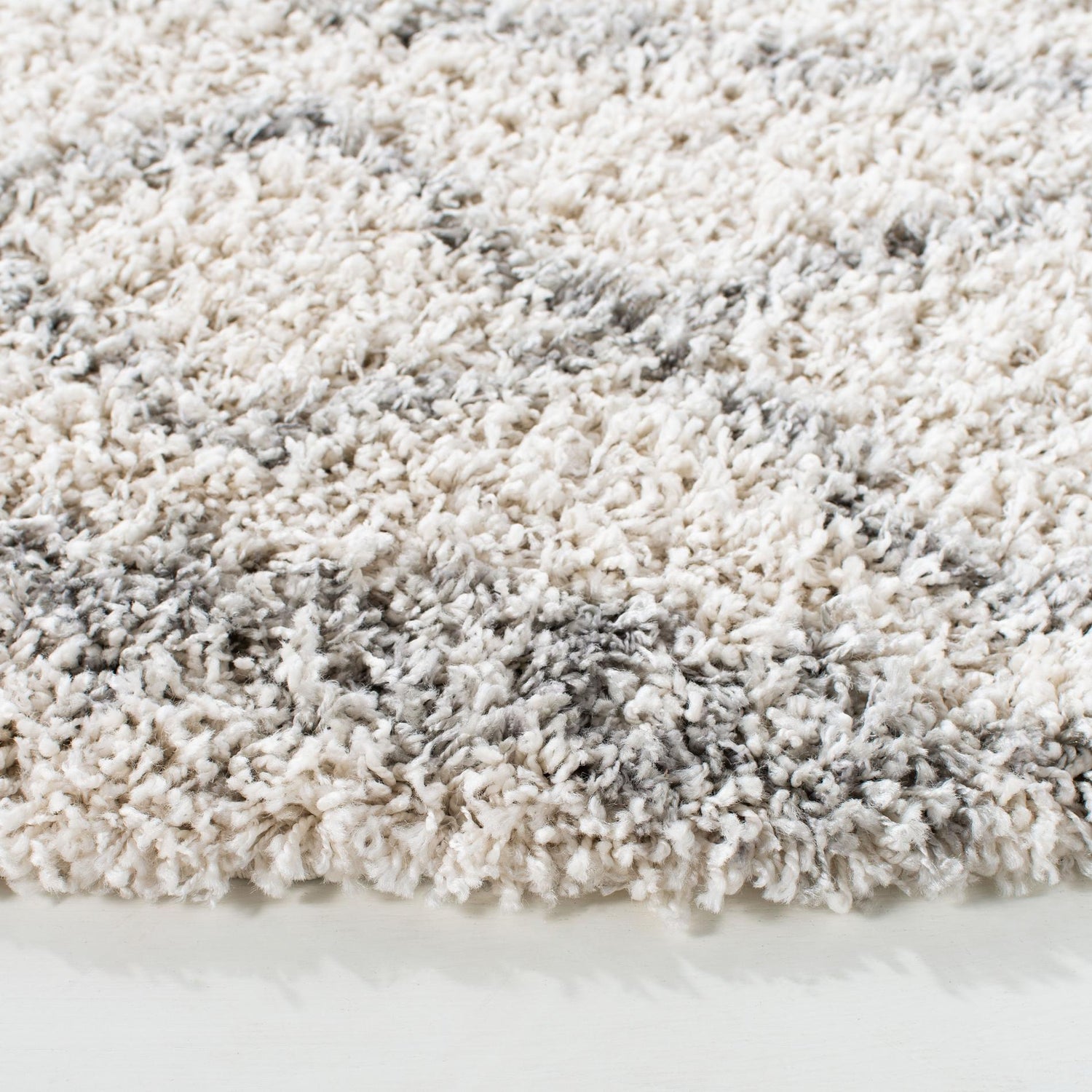 Safavieh Pro Lux Shag Plx436A Ivory/Light Grey Rugs.