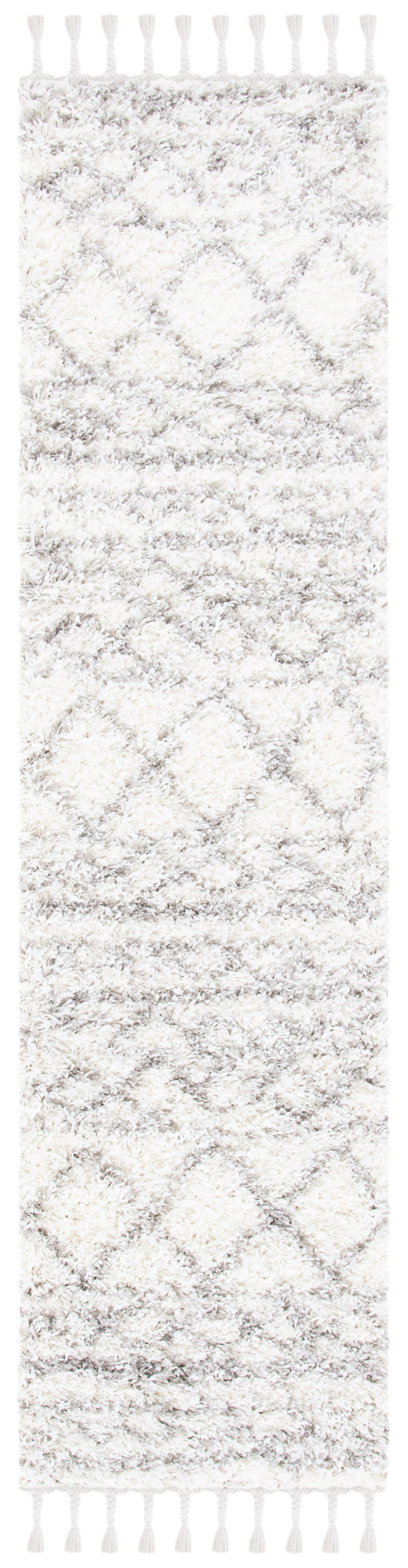 Safavieh Pro Lux Shag Plx436B Ivory/Grey Rugs.