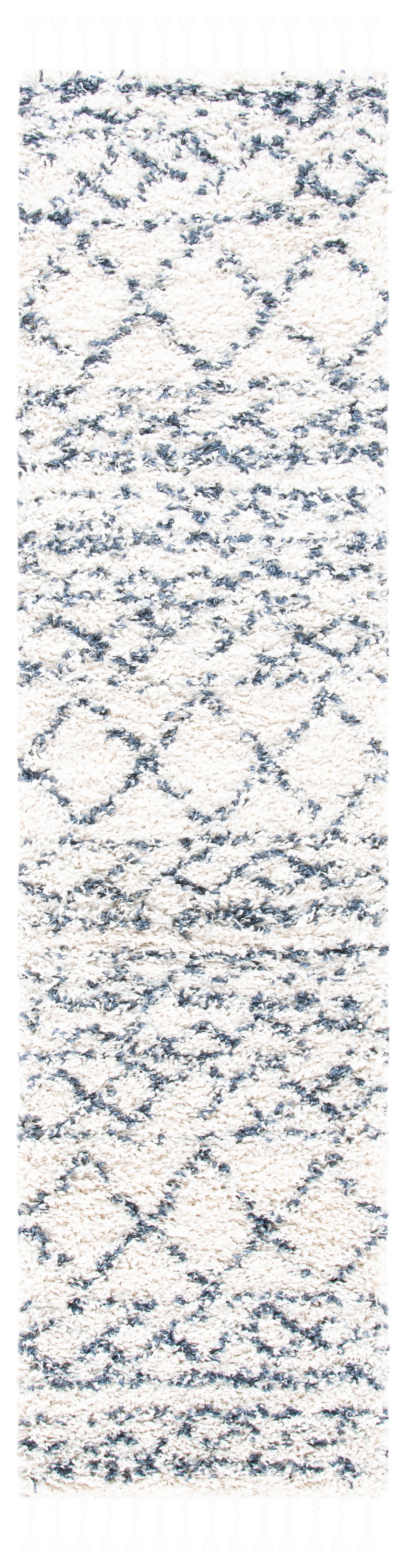 Safavieh Pro Lux Shag Plx436C Ivory/Blue Rugs.