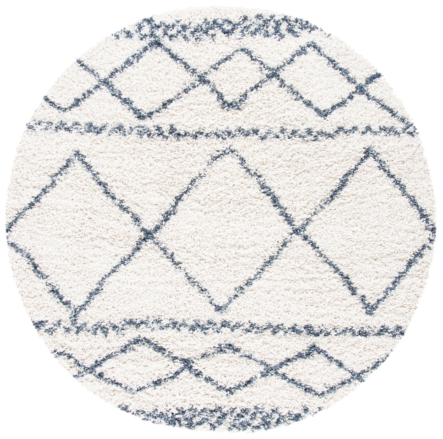 Safavieh Pro Lux Shag Plx436C Ivory/Blue Rugs.