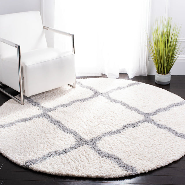 Safavieh Parma Shag Pma521A Cream/Grey Rug.