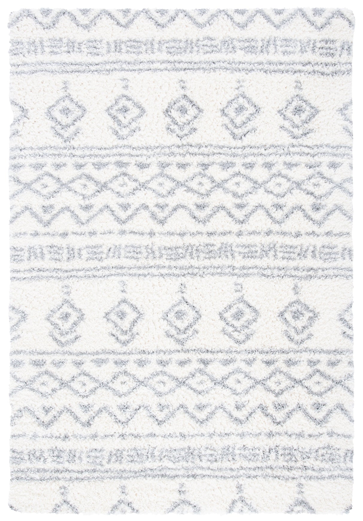 Safavieh Parma Shag Pma544A Ivory/Grey Rugs.