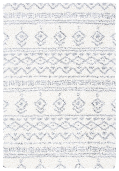 Safavieh Parma Shag Pma544A Ivory/Grey Rugs.