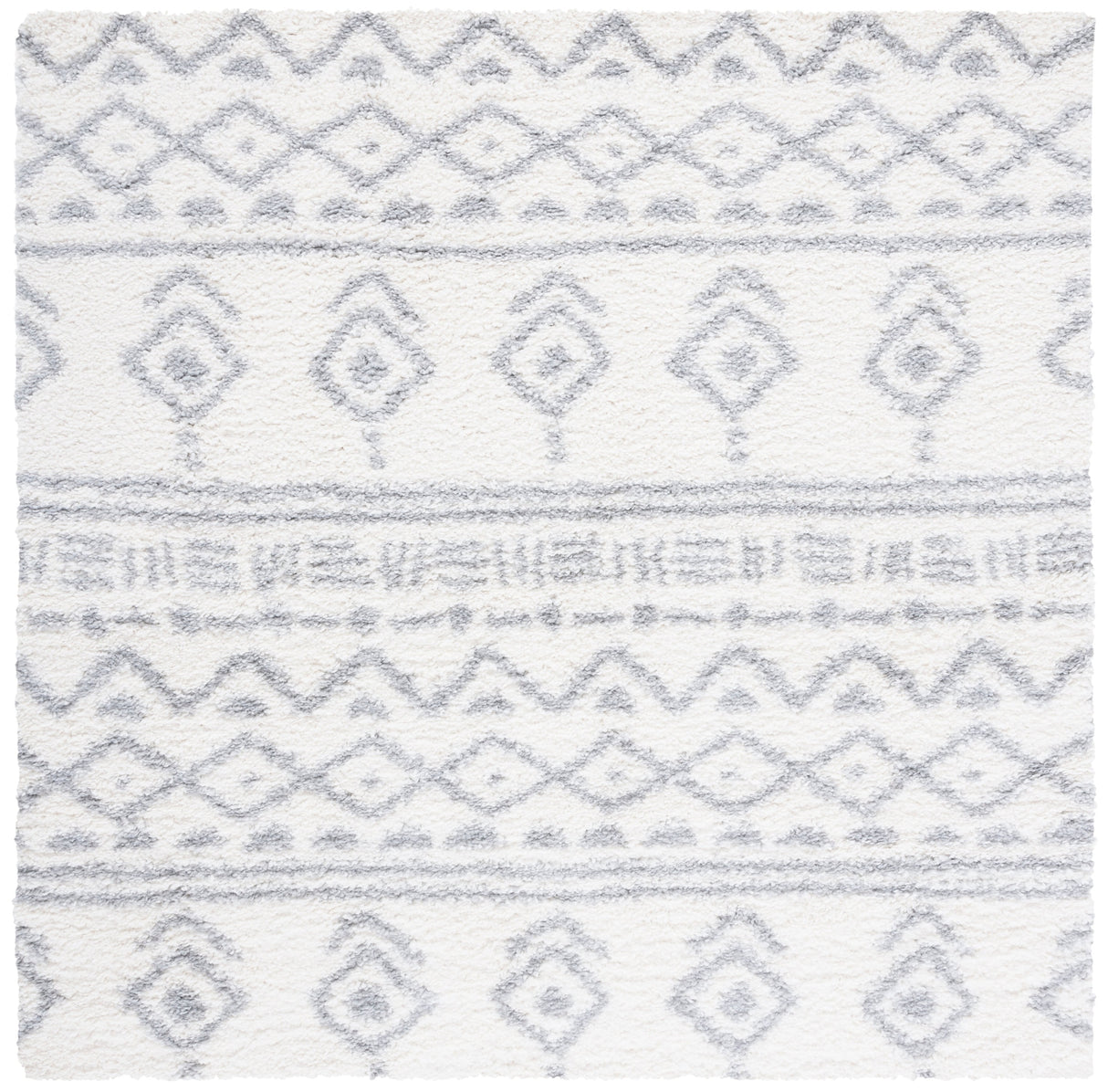 Safavieh Parma Shag Pma544A Ivory/Grey Rugs.