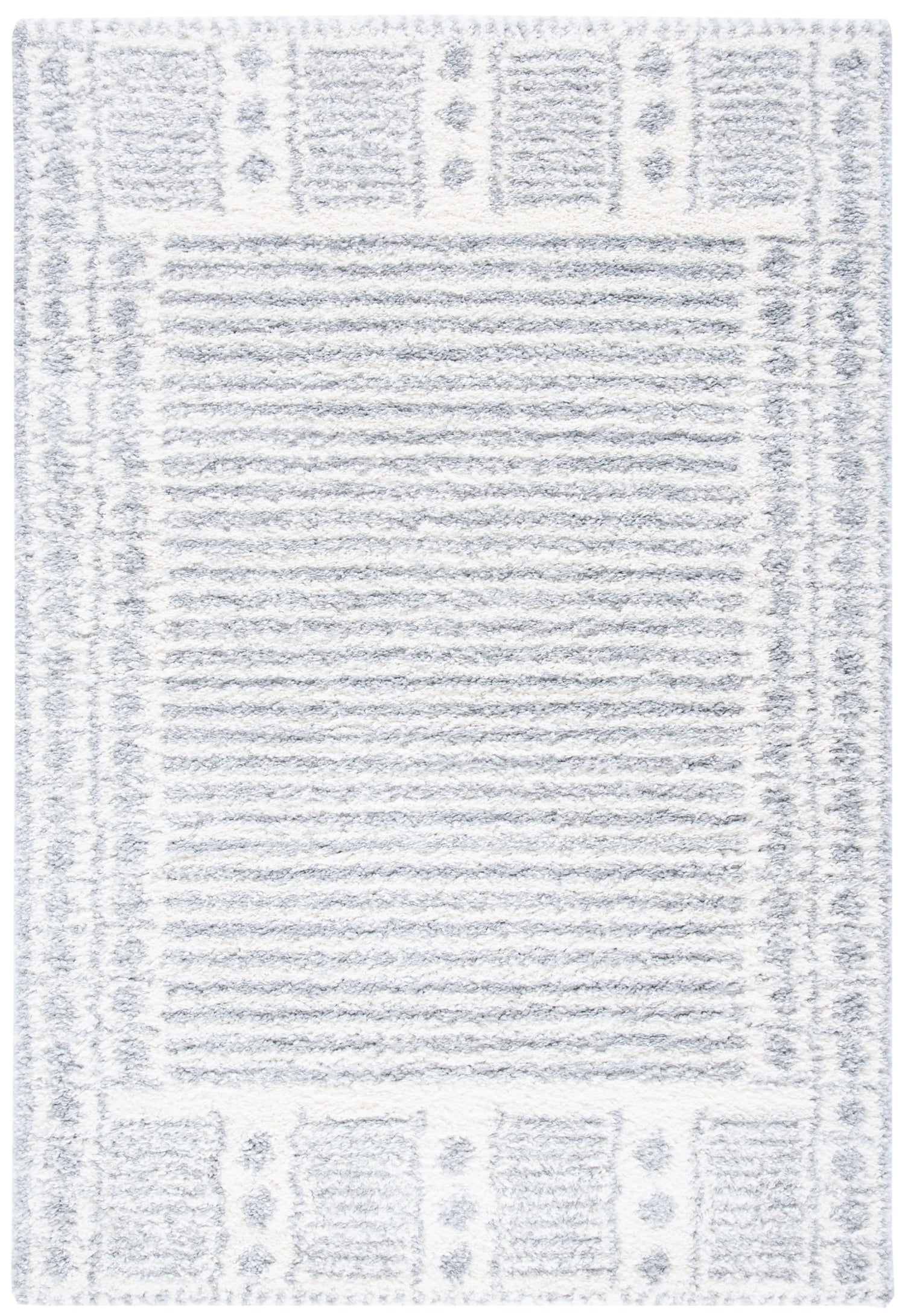 Safavieh Parma Shag Pma546F Grey/Ivory Rugs.