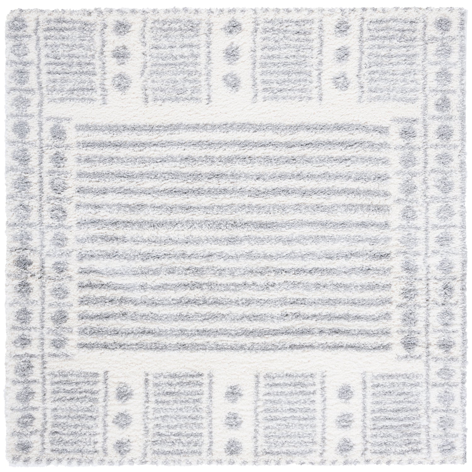 Safavieh Parma Shag Pma546F Grey/Ivory Rugs.