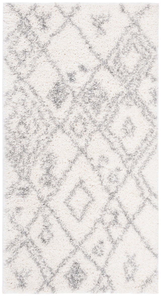 Safavieh Parma Shag Pma583A Cream/Grey Rug.