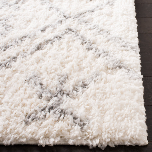 Safavieh Parma Shag Pma583A Cream/Grey Rug.