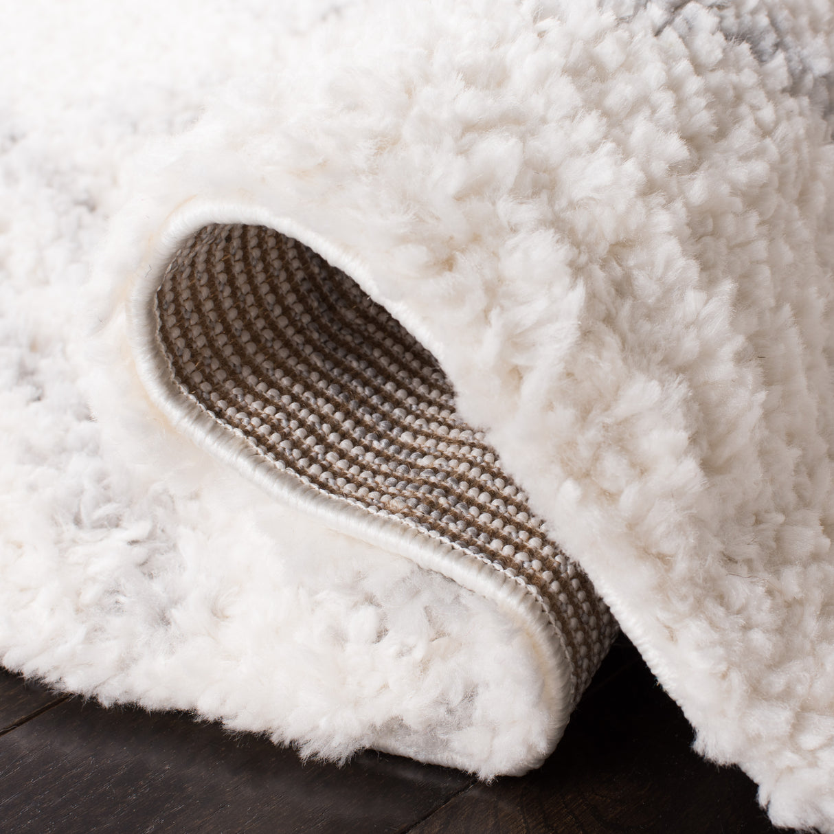 Safavieh Parma Shag Pma583A Cream/Grey Rug.