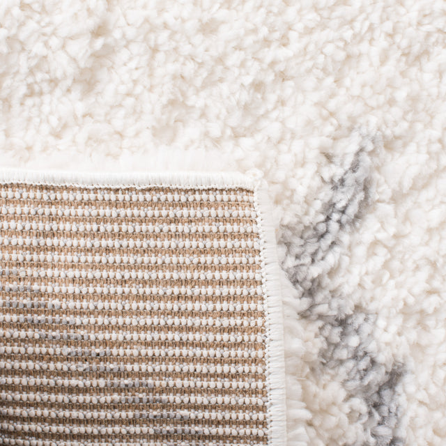 Safavieh Parma Shag Pma583A Cream/Grey Rug.