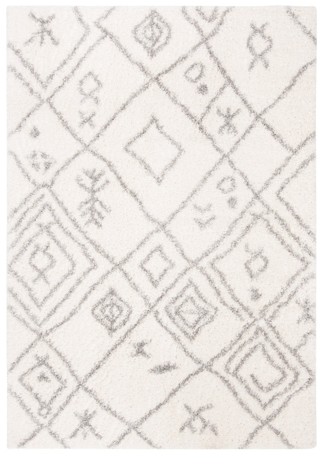 Safavieh Parma Shag Pma583A Cream/Grey Rug.