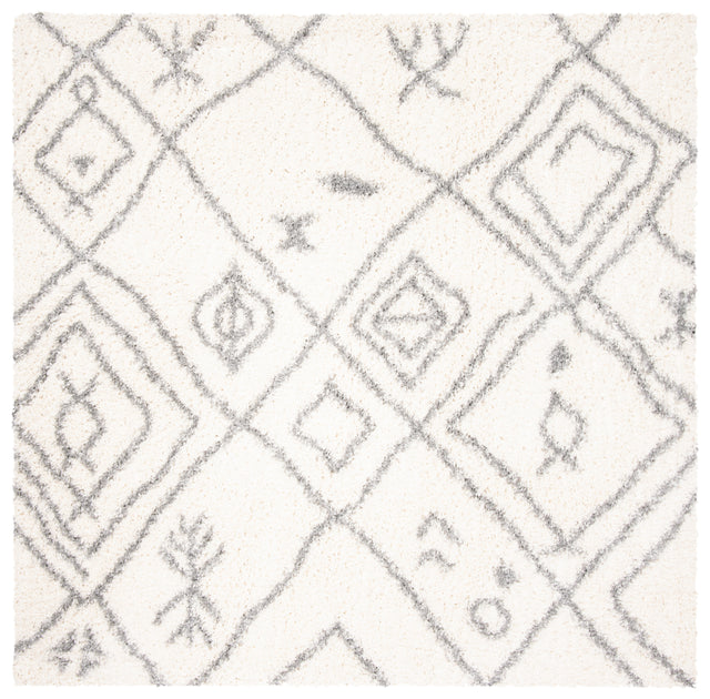 Safavieh Parma Shag Pma583A Cream/Grey Rug.