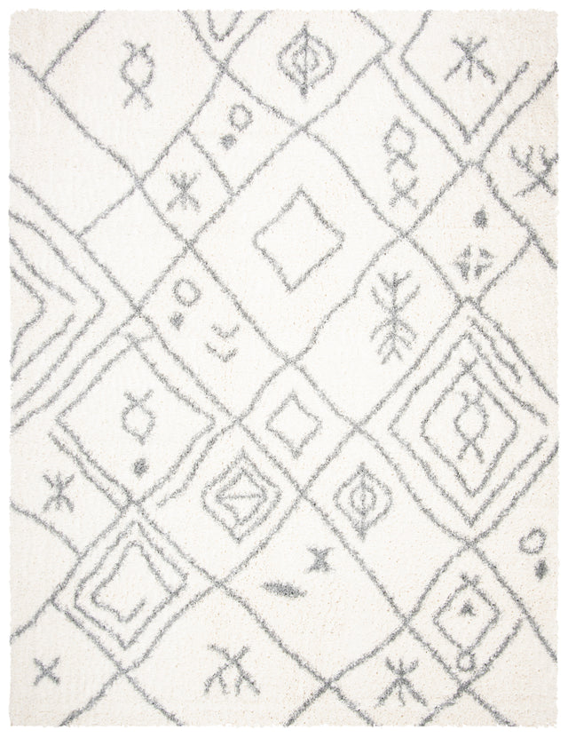 Safavieh Parma Shag Pma583A Cream/Grey Rug.