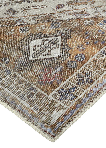 Feizy Percy 39Anf Rust/Blue Area Rug