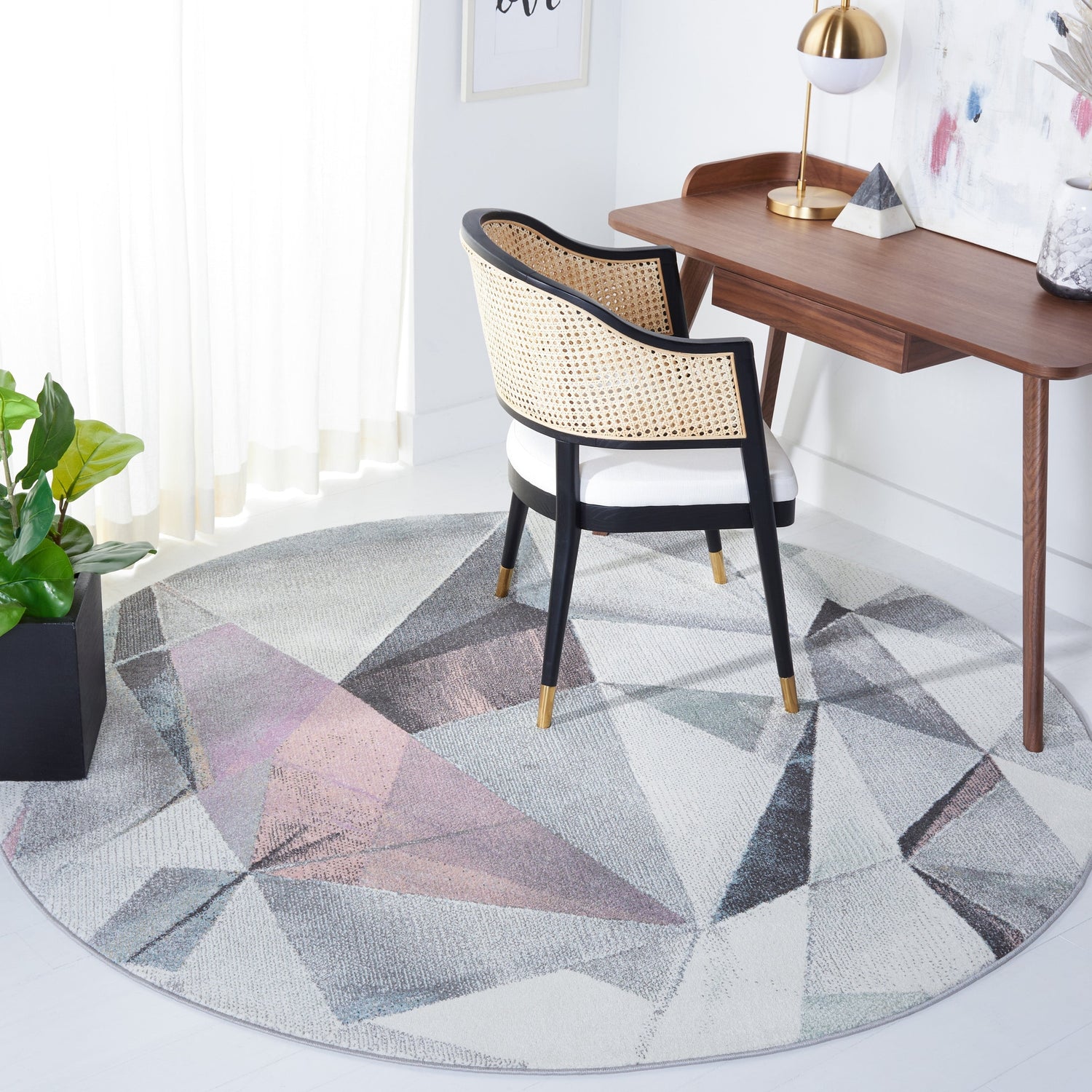 Safavieh Porcello Prl6940A Ivory/Pink Rugs.