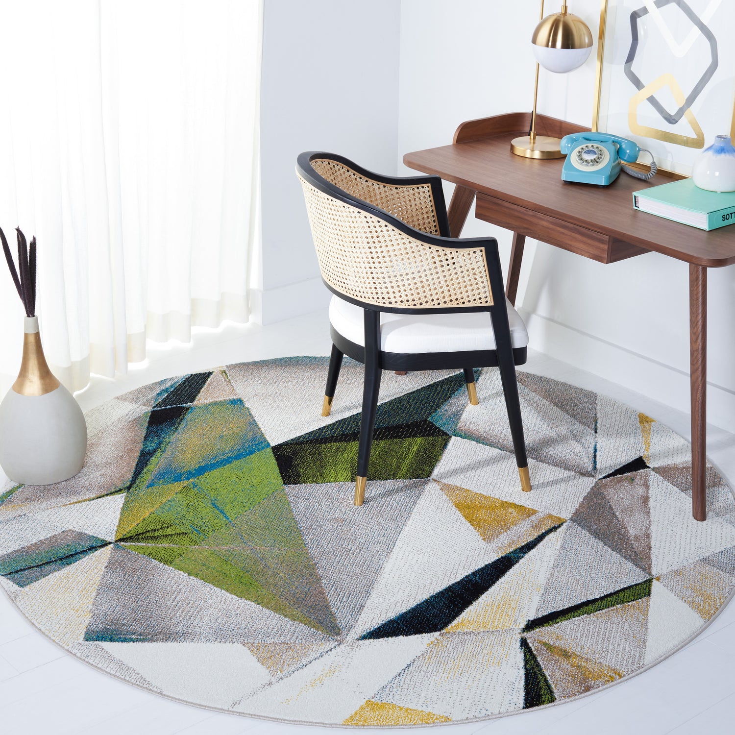Safavieh Porcello Prl6940B Ivory/Green Rugs.