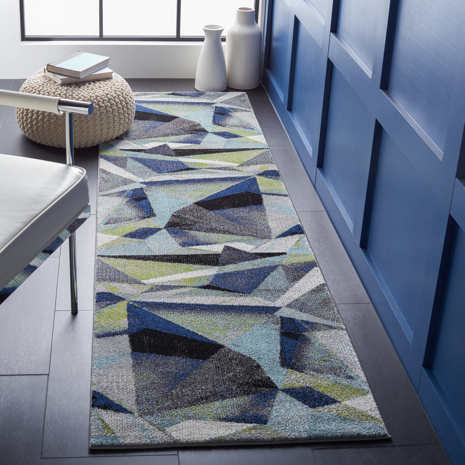 Safavieh Porcello Prl6940G Grey/Blue Rug.