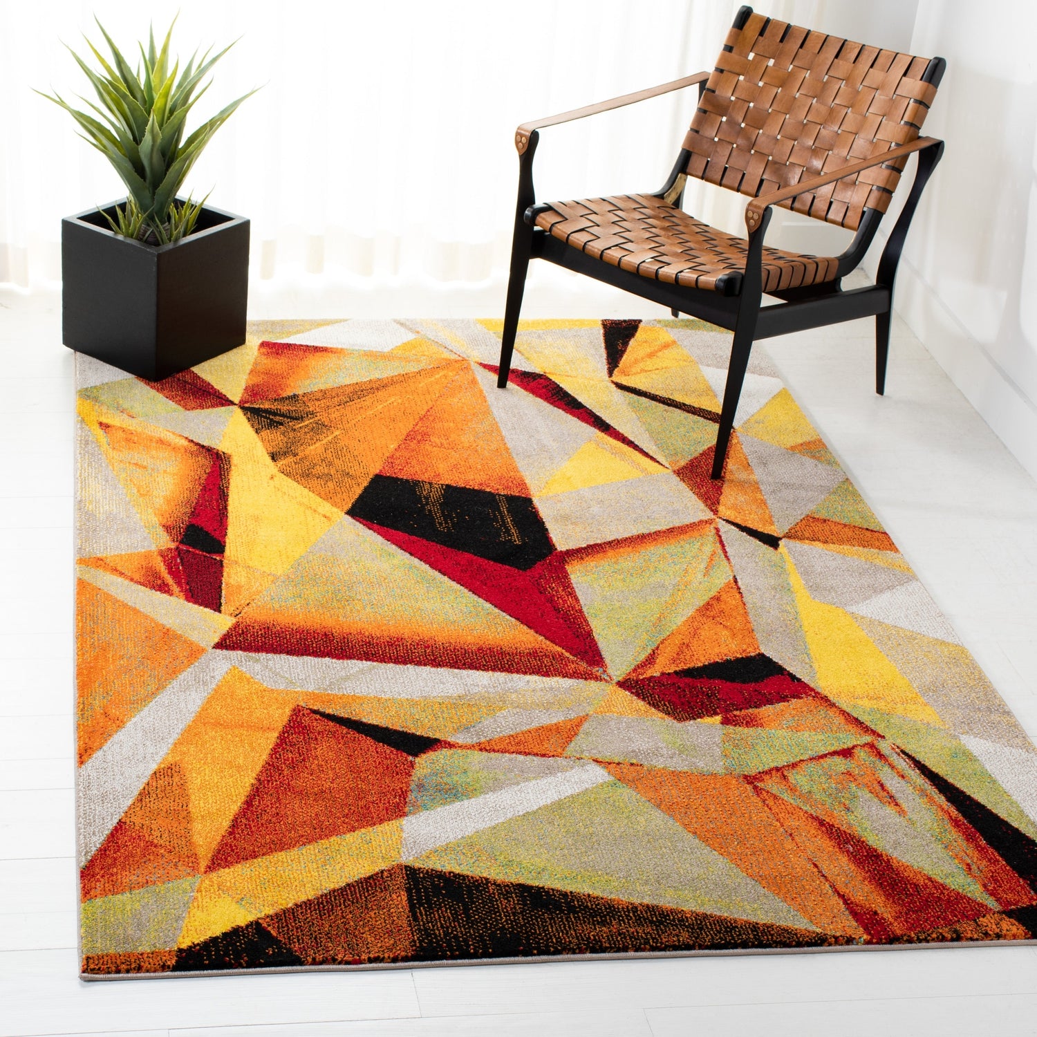 Safavieh Porcello Prl6940P Orange/Red Rugs.