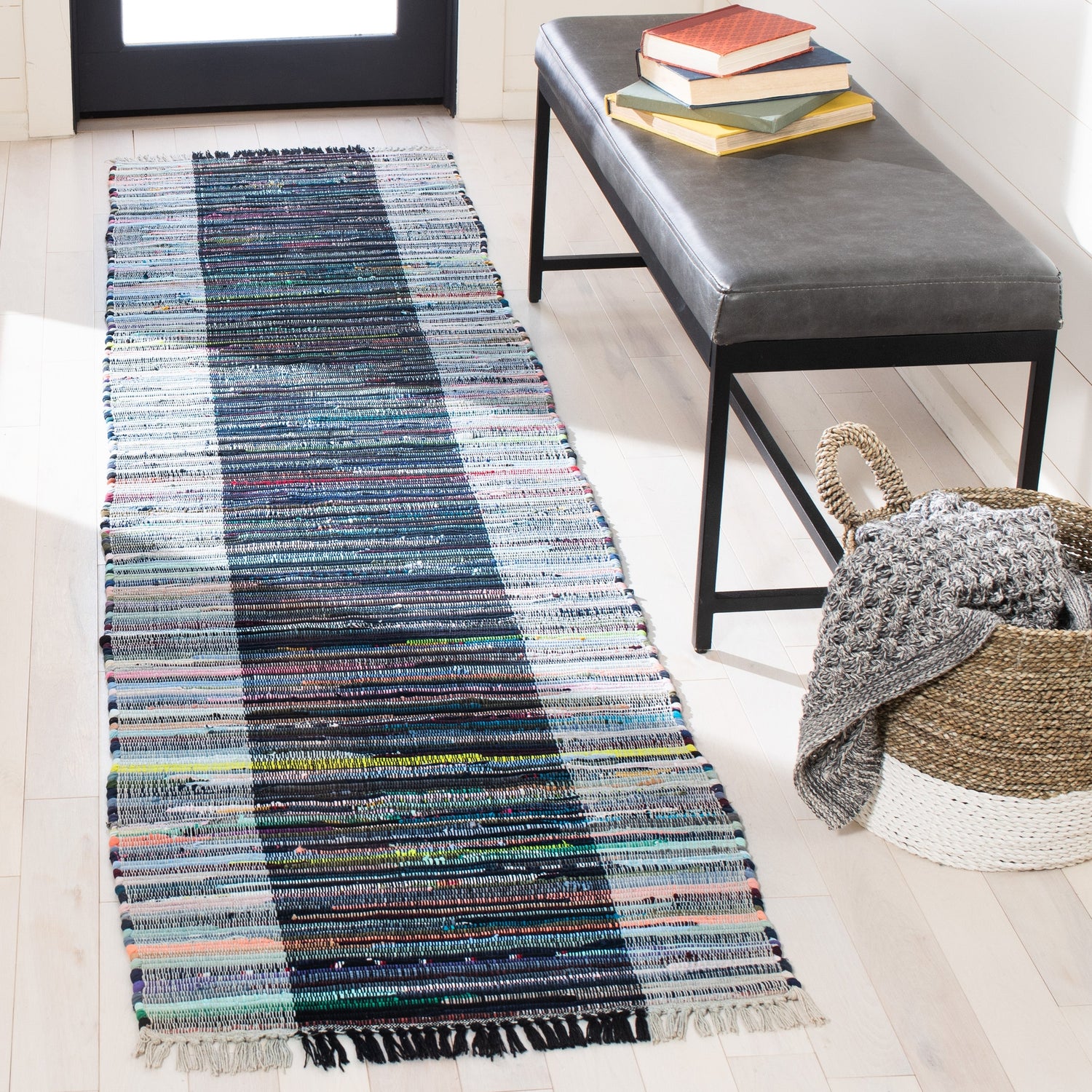 Safavieh Rag Rug Rar122F Grey/Black Rugs.