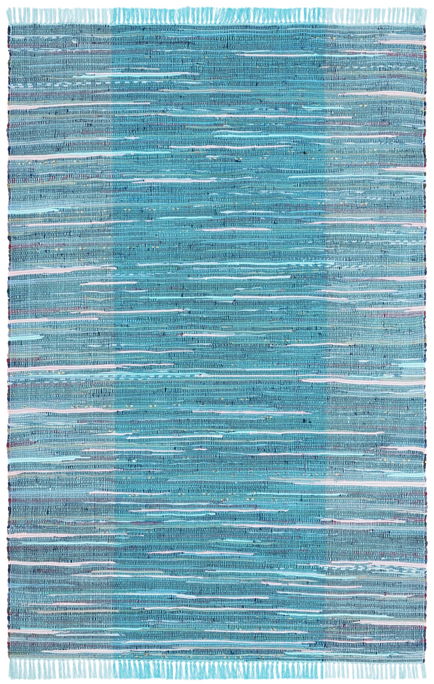 Safavieh Rag Rug Rar122M Light Blue/Grey Rugs.