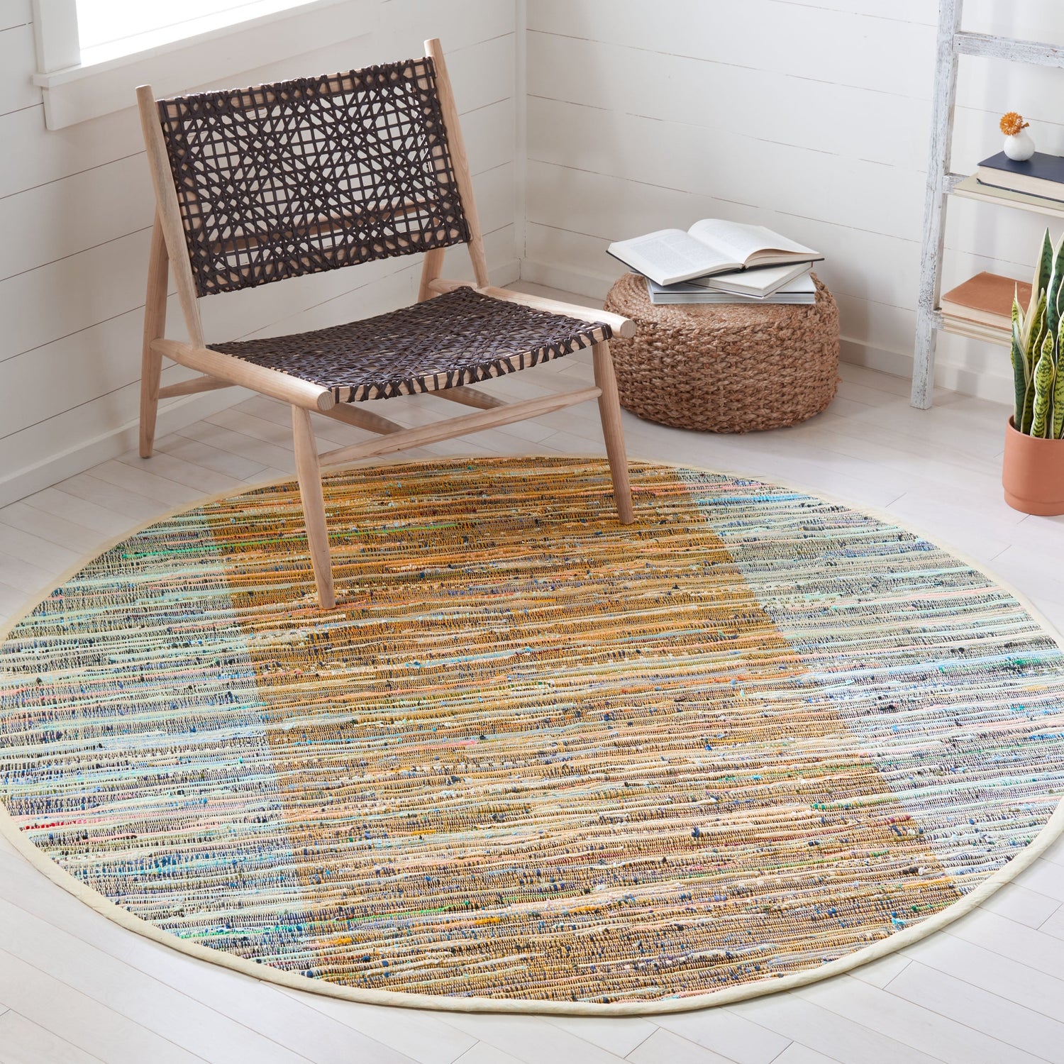 Safavieh Rag Rug Rar122P Rust/Gold Rugs.