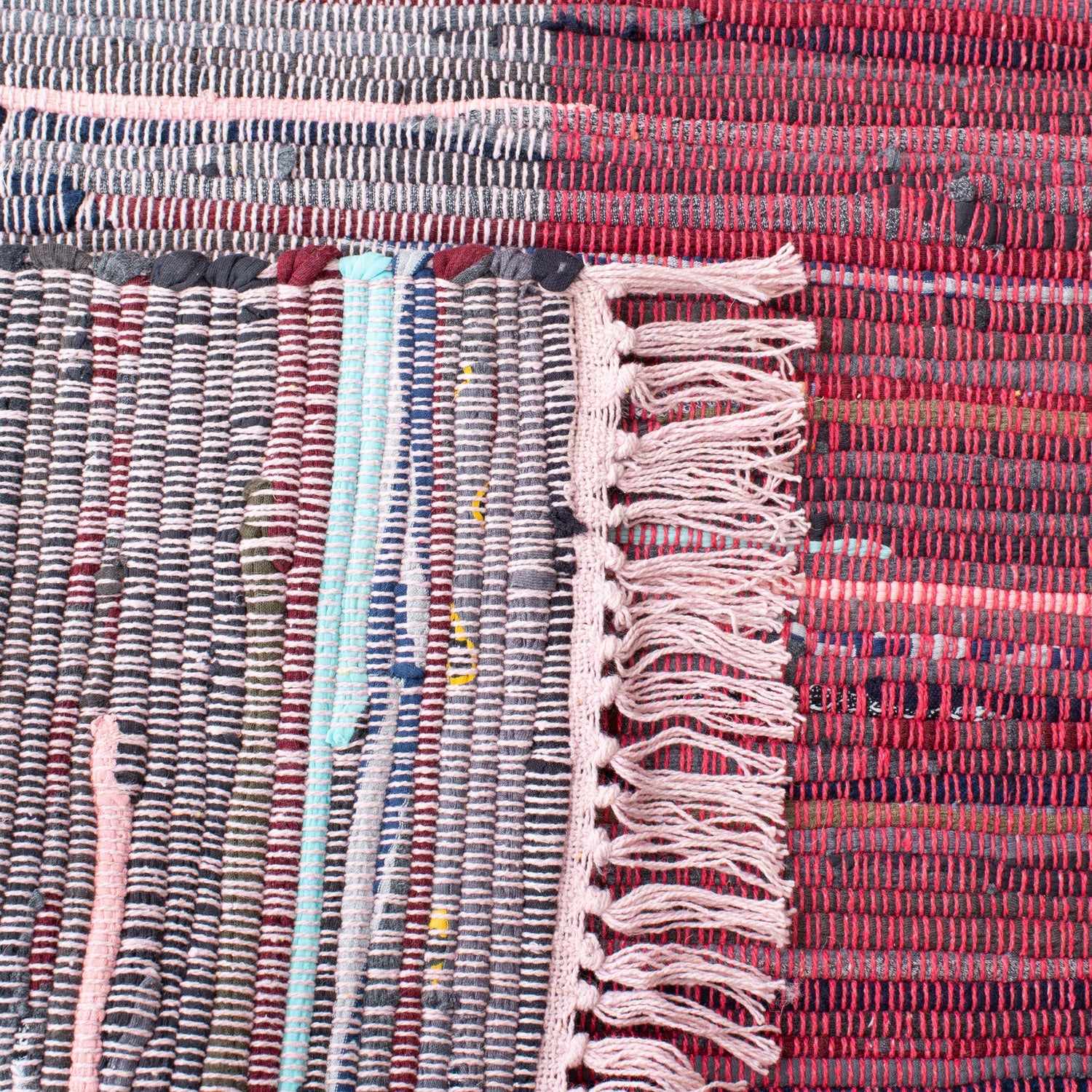 Safavieh Rag Rug Rar122Q Red/Grey Area Rug