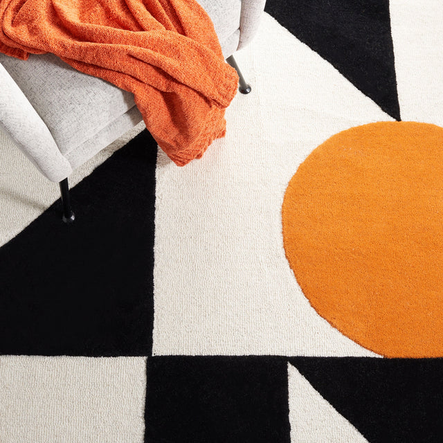 Safavieh Rodeo Drive Rd857P Rust/Black Rug.