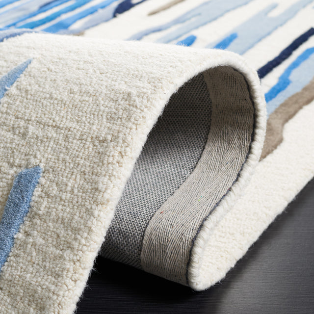 Safavieh Rodeo Drive Rd858M Ivory/Blue Rug.