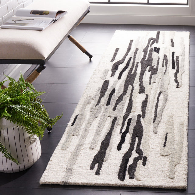 Safavieh Rodeo Drive Rd858Z Ivory/Black Rug.